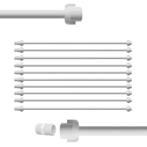 Foto de Engate Mangueira Flexível Para Descarga 100cm X 1/2" Branco |